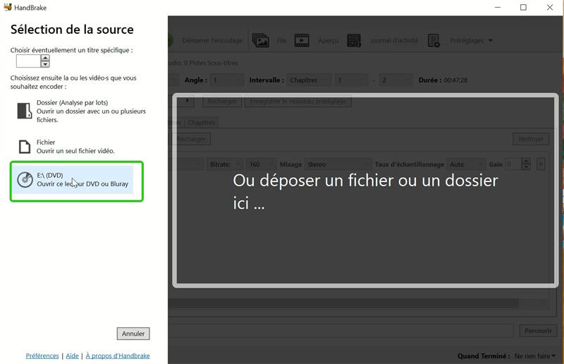 Load Dvd Handbrake