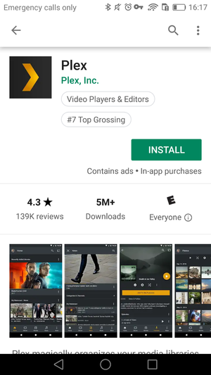 Plex pour android